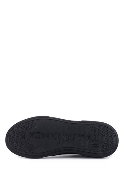 Tamer Tanca Erkek Hakiki Deri Siyah Taban Sneakers & Spor Ayakkabı