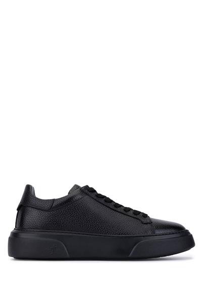 Tamer Tanca Erkek Hakiki Deri Siyah Taban Sneakers & Spor Ayakkabı