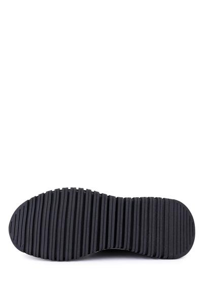 Tamer Tanca Erkek Hakiki Deri Siyah/Kahve Sneakers & Spor Ayakkabı