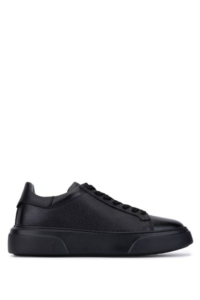 Tamer Tanca Erkek Hakiki Deri Siyah/Siyah Sneakers & Spor Ayakkabı