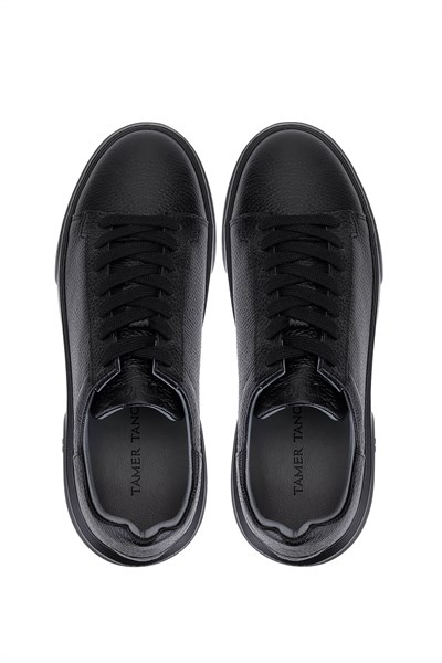 Tamer Tanca Erkek Hakiki Deri Siyah/Siyah Sneakers & Spor Ayakkabı