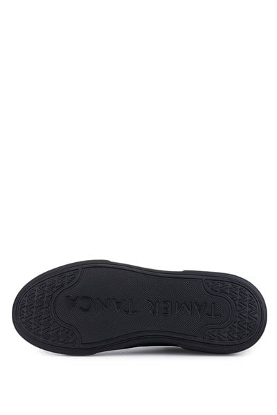 Tamer Tanca Erkek Hakiki Deri Siyah/Siyah Sneakers & Spor Ayakkabı