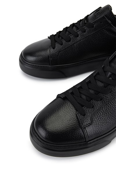 Tamer Tanca Erkek Hakiki Deri Siyah/Siyah Sneakers & Spor Ayakkabı