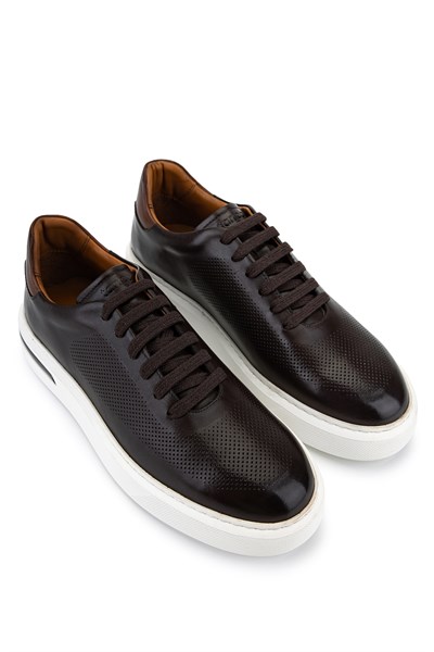 Tamer Tanca Erkek Hakiki Deri Kahve Sneakers & Spor Ayakkabı