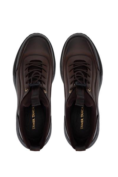Tamer Tanca Erkek Hakiki Deri Kahve Sneakers & Spor Ayakkabı