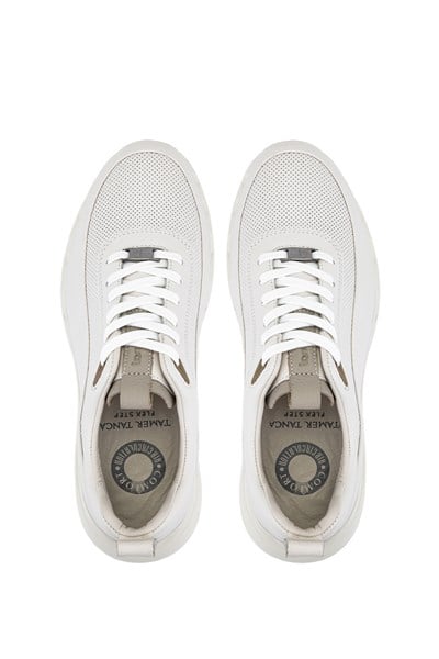 Tamer Tanca Erkek Hakiki Deri Beyaz Sneakers & Spor Ayakkabı