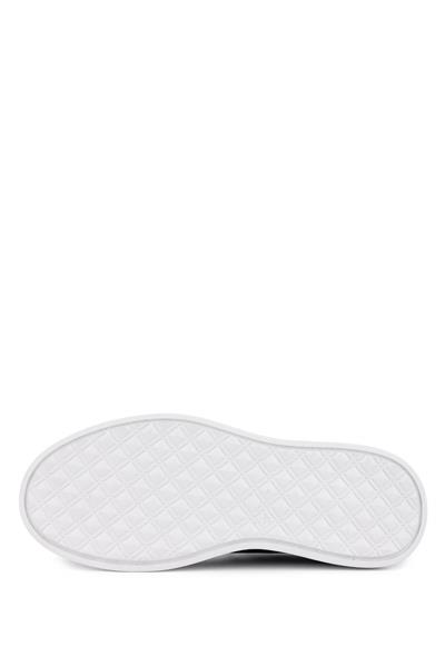 Tamer Tanca Erkek Hakiki Deri Siyah/Beyaz Sneakers & Spor Ayakkabı