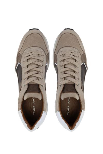 Tamer Tanca Erkek Hakiki Deri Kum Sneakers & Spor Ayakkabı