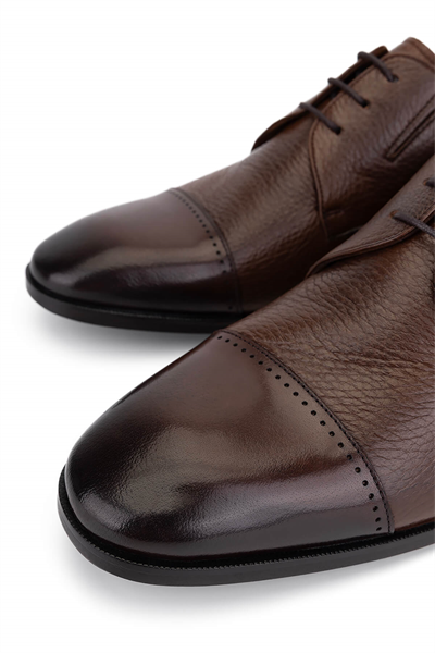 Tamer Tanca Erkek Hakiki Deri Taba Bufalo Klasik Ayakkabı