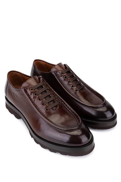 Tamer Tanca Erkek Hakiki Deri Taba Bufalo Casual Ayakkabı