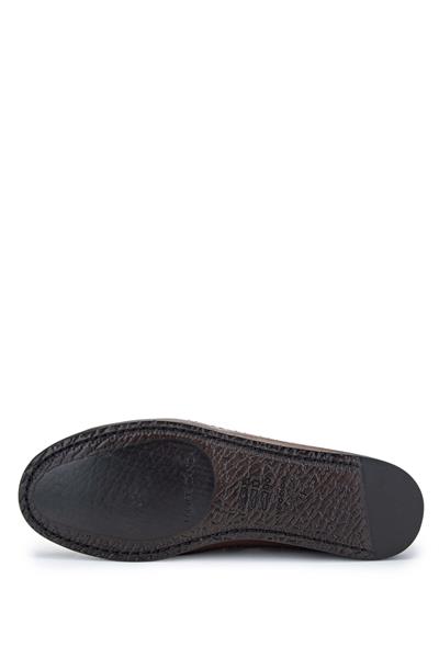 Tamer Tanca Erkek Hakiki Deri Taba Loafer Ayakkabı