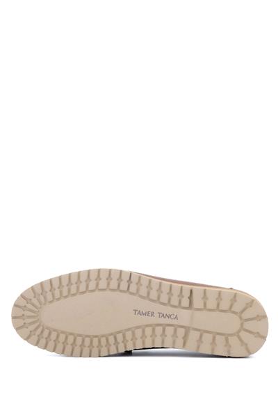 Tamer Tanca Erkek Hakiki Deri Taba Loafer Ayakkabı
