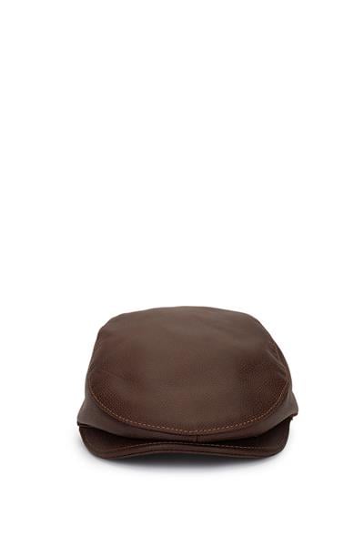 Tamer Tanca Erkek Hakiki Deri Taba London Şapka