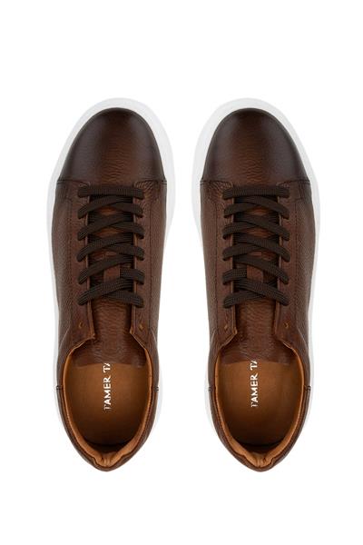 Tamer Tanca Erkek Hakiki Deri Taba Sneakers & Spor Ayakkabı