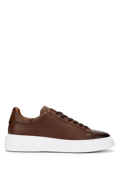 Tamer Tanca Erkek Hakiki Deri Taba Sneakers & Spor Ayakkabı