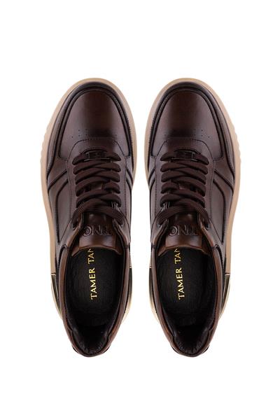 Tamer Tanca Erkek Hakiki Deri Taba Sneakers & Spor Ayakkabı