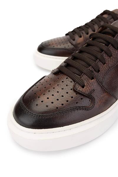Tamer Tanca Erkek Hakiki Deri Taba Sneakers & Spor Ayakkabı
