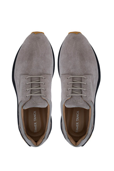 Tamer Tanca Erkek Hakiki Deri Taupe Sneakers & Spor Ayakkabı