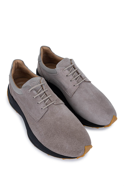 Tamer Tanca Erkek Hakiki Deri Taupe Sneakers & Spor Ayakkabı