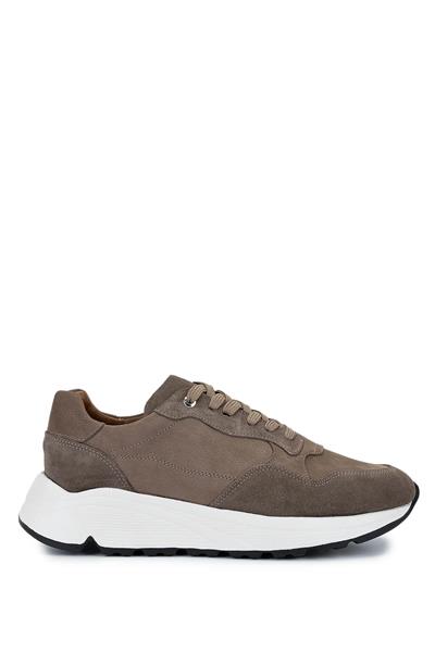 Tamer Tanca Erkek Hakiki Deri Vizon Süet Sneakers & Spor Ayakkabı