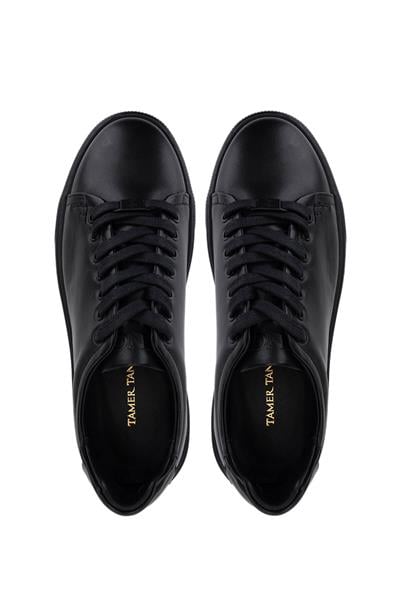 Tamer Tanca Erkek Siyah Deri Sneakers & Spor Ayakkabı
