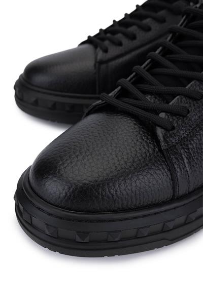 Tamer Tanca Erkek Siyah Deri Sneakers & Spor Ayakkabı