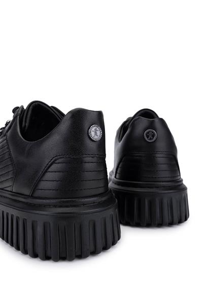 Tamer Tanca Erkek Siyah Deri Sneakers & Spor Ayakkabı