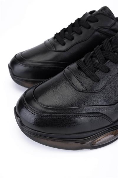 Tamer Tanca Erkek Siyah Deri Sneakers & Spor Ayakkabı