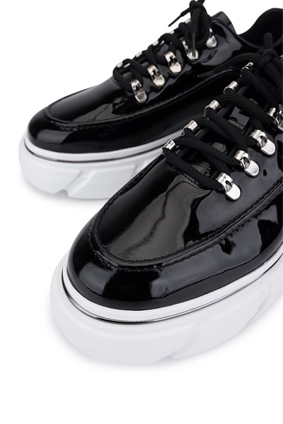 Tamer Tanca Erkek Hakiki Deri Siyah Rugan Sneakers & Spor Ayakkabı