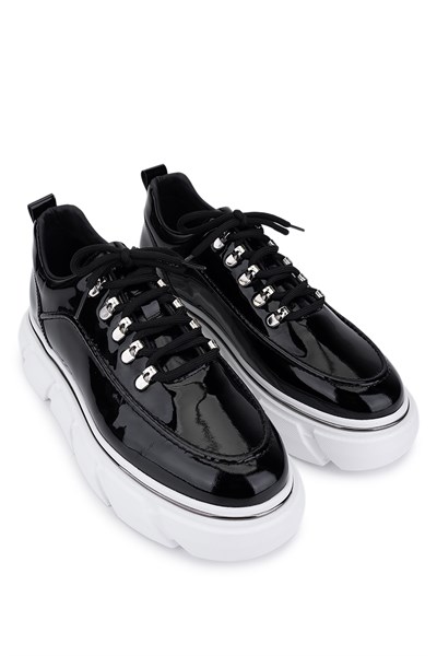Tamer Tanca Erkek Hakiki Deri Siyah Rugan Sneakers & Spor Ayakkabı