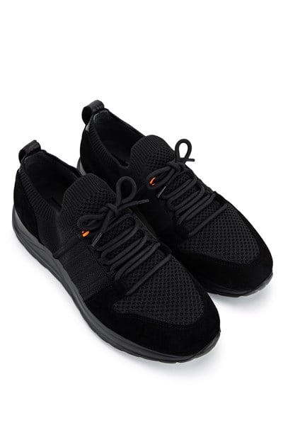 Tamer Tanca Erkek Siyah Süet Sneakers & Spor Ayakkabı
