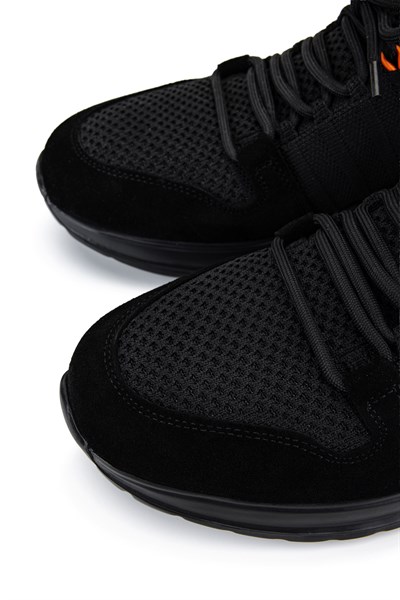 Tamer Tanca Erkek Siyah Süet Sneakers & Spor Ayakkabı
