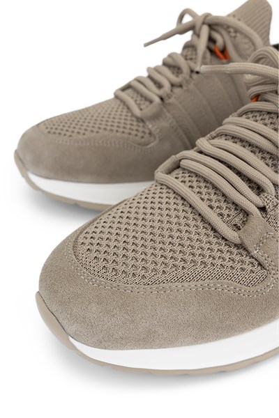 Tamer Tanca Erkek Tekstil Bej Süet Sneakers & Spor Ayakkabı