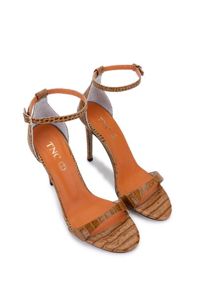 Tamer Tanca Kadın Hakiki Deri Taba Topuklu Ayakkabı