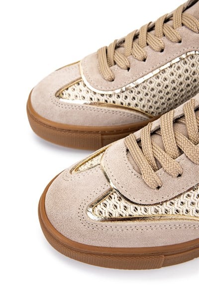 Tamer Tanca Kadın Bej Süet Sneakers & Spor Ayakkabı