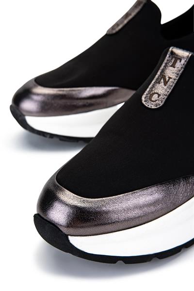 Tamer Tanca Kadın Deri & Tekstil Antrasit Sneakers & Spor Ayakkabı