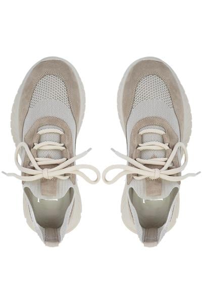 Tamer Tanca Kadın Deri & Tekstil Bej Süet Sneakers & Spor Ayakkabı