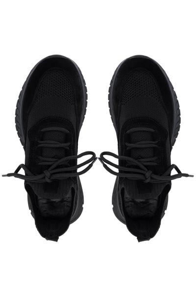 Tamer Tanca Kadın Deri & Tekstil Siyah Süet Sneakers & Spor Ayakkabı