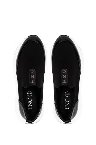 Tamer Tanca Kadın Deri & Tekstil Siyah Sneakers & Spor Ayakkabı