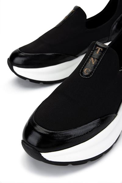 Tamer Tanca Kadın Deri & Tekstil Siyah Sneakers & Spor Ayakkabı