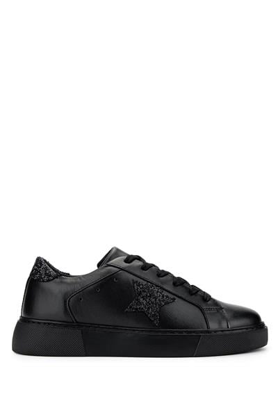 Tamer Tanca Kadın Deri/Tekstil Siyah Sneakers & Spor Ayakkabı