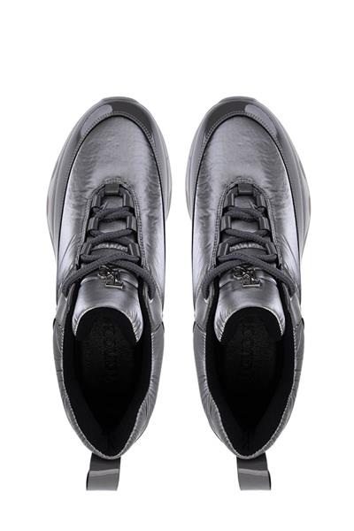 Tamer Tanca Kadın Gri Rugan Sneakers & Spor Ayakkabı
