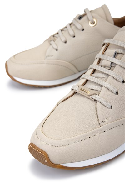 Tamer Tanca Kadın Hakiki Deri Bej Floter Sneakers & Spor Ayakkabı