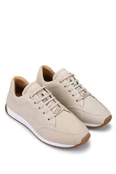 Tamer Tanca Kadın Hakiki Deri Bej Floter Sneakers & Spor Ayakkabı