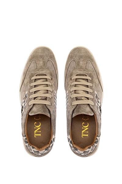 Tamer Tanca Kadın Hakiki Deri Bej Sneakers & Spor Ayakkabı