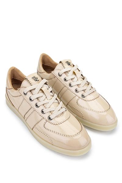 Tamer Tanca Kadın Hakiki Deri Bej Sneakers & Spor Ayakkabı