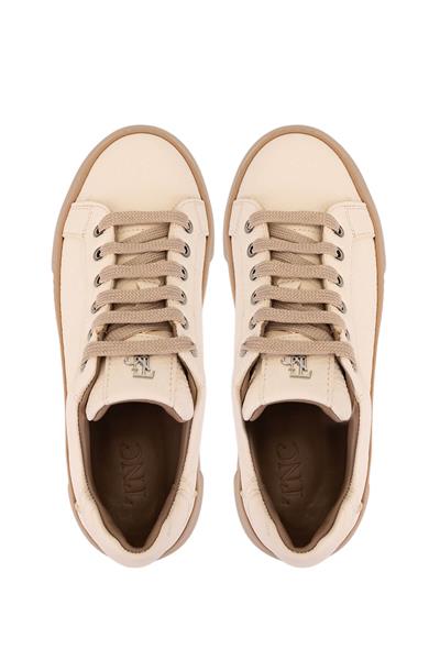 Tamer Tanca Kadın Hakiki Deri Bej Sneakers & Spor Ayakkabı