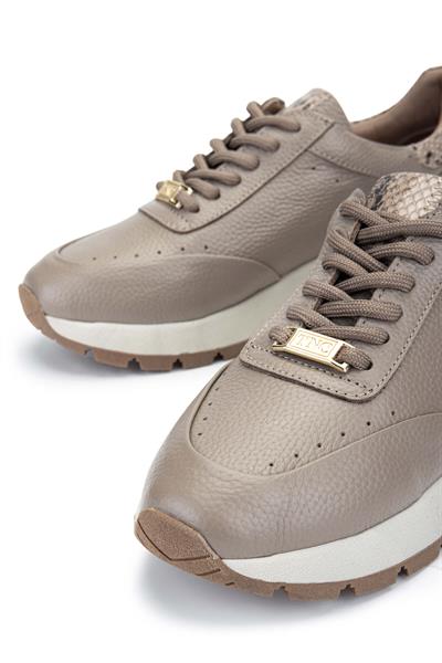 Tamer Tanca Kadın Hakiki Deri Bej Sneakers & Spor Ayakkabı