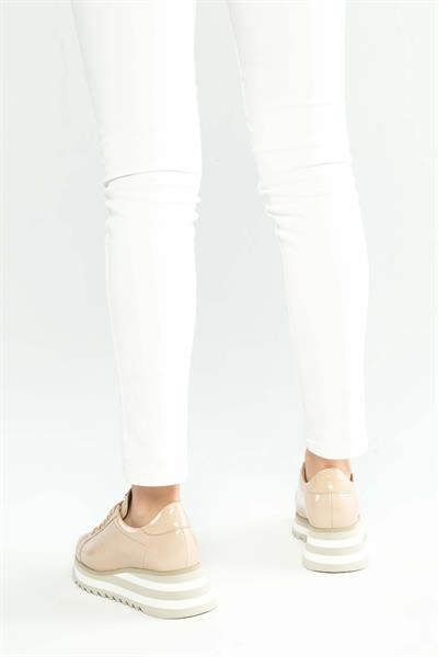 Tamer Tanca Kadın Hakiki Deri Bej Sneakers & Spor Ayakkabı