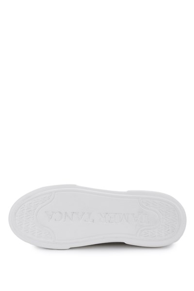 Tamer Tanca Kadın Hakiki Deri Bej Sneakers & Spor Ayakkabı